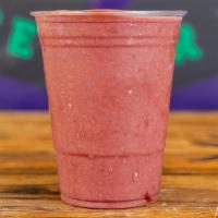 Acai Smoothie · Acai, banana, strawberry, acai juice.