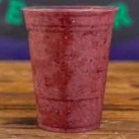Very Berry Smoothie · Strawberry, raspberry, blueberry, banana, and apple juice.