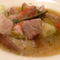Pork Sinigang · Sour soup with variety of vegetables.