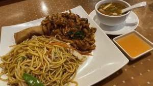 Pan Fried Noodle With Chicken · 