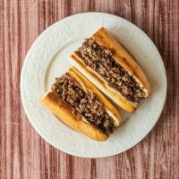 Steak & Cheese Sub · Shredded steak topped with classic cheese.