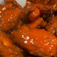 Hot Wing · Chicken wings deep-fried, then dipped in hot sauce.