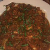Cannelloni With Bolognese Sauce · Served with small salad.