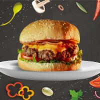 B&B Angus Burger · Angus beef patty built up with house sauce, lettuce, roma tomato, shaved onions and american...