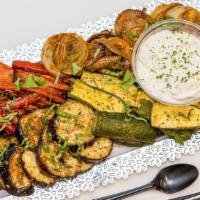 Assorted Roasted Vegetables · Gluten free. Assorted vegetables roasted with oil and seasonings.