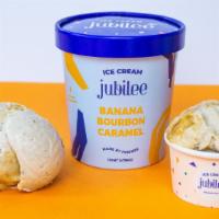 Banana Bourbon Caramel · Pureed ripe bananas with our local, all-natural cream mingle with Jim Beam bourbon, spices, ...