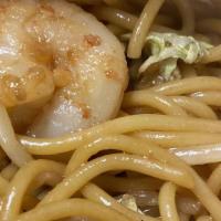 Shrimp Lo Mein · soft noodles.