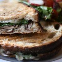 Truffled Mushroom Panino · Truffled Mushroom Panino w/ Fontina, Lemon Spinach, and Thyme