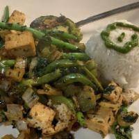 Basil Tofu Vegan · Vegan, gluten free.