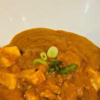 Paneer Tikka Masala · Gluten free. Marinated and spiced paneer in curry.