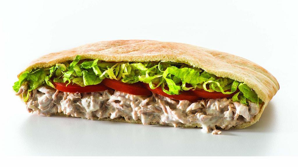 Tuna Salad (Large) · Tuna mixed fresh daily with mayonnaise. Served with lettuce and tomato.