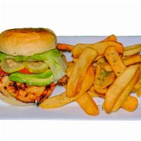 Chicken, Bacon & Avocado · Sliced grilled chicken breast, bacon, avocado, tomato, and your choice of cheddar, Swiss, pr...