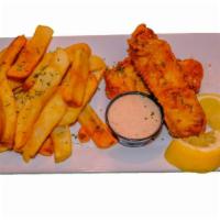 Beer Battered Fish & Chips · Duffy's signature dish. Caught in the icy North Atlantic, our cod is hand cut, hand battered...