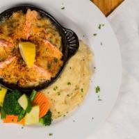 Baked Stuffed Shrimp · served with your choice of 2 sides