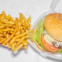 Cheeseburger Platter · Served as a quarter pounder with a side of fries