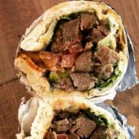 Gyros (Each) · Lamb shaved to order, pita stuffed with lettuce, tomatoes, tzatziki, red onions and house ma...