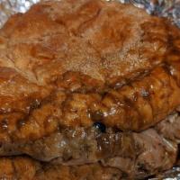 Roast Beef · Hand-carved slow-roasted USDA prime roast beef sandwich served on a fresh-baked Liscio's kai...