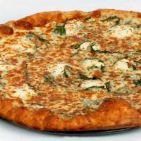 White Pizza - Customizable · Grande Mozzarella Cheese Blend, NO SAUCE, Garlic, Olive Oil, Ricotta cheese