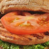 Chopped Salmon Brioche Burger · Delicious Chopped Salmon Burger freshly prepared and cooked to perfection. Served on a Brioc...
