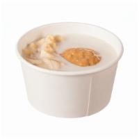 Overnight Oats With Peanut Butter & Banana · Oats soaked in house-made banana macadamia nut milk. Served with crunchy peanut butter and b...