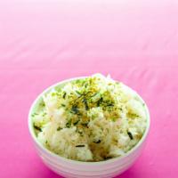 White Rice · white rice dusted with Japanese furikake seasoning. Our furikake is made with toasted sesame...