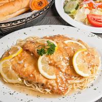 Chicken Picante · Lemon, butter and white wine sauce.