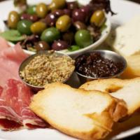 Antipasto Platter · Chef's Selection of Cured Meats, Cheese, Marinated Vegetables, Olives