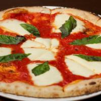 Margherita · San Marzano Crushed Tomatoes, Basil, Fresh Mozzarella, Marinara.