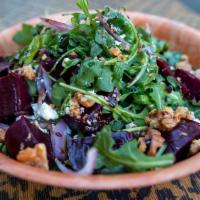 Beet Salad · arugula, feta, beets, walnuts, olive oil