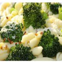 Cavatelli Broccoli · Cavatelli topped with Broccoli Florets sauteed in fresh Garlic with a touch of Olive Oil - F...