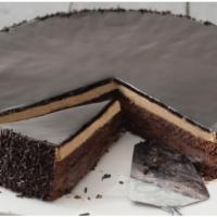 Chocolate Temptation · Chocolate Layer Cake made from Cocoa seeds, Chocolate & Hazelnut Cream, Hazelnut Crunch, Coc...