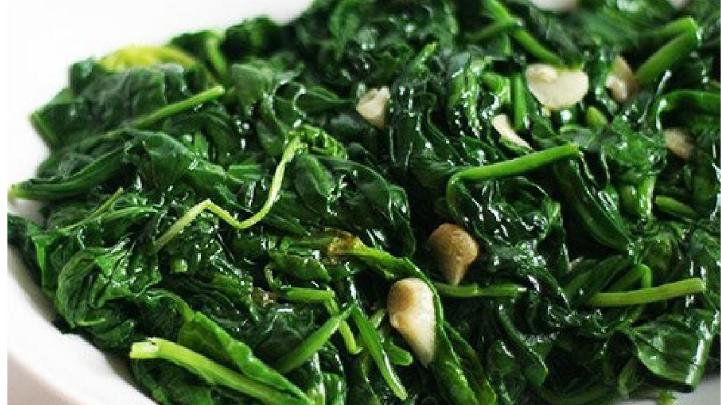 Side Of Spinach · Fresh Leaf Spinach sautéed in Garlic/Oil
