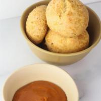 Yucca Cheese Bread With Guava Butter · Pan de Bono: Yucca Cheese Bread with Guava Butter (Gluten Free)