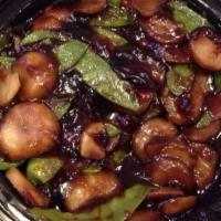 Large Water Chestnuts And Snow Peas · 