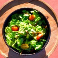 Simple Salad · Vegetarian. Romaine lettuce, tomato, carrots, lime-cilantro vinaigrette.