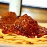 Spaghetti · Sorrento’s original meat sauce or marinara with fresh garlic and herbs over spaghetti.