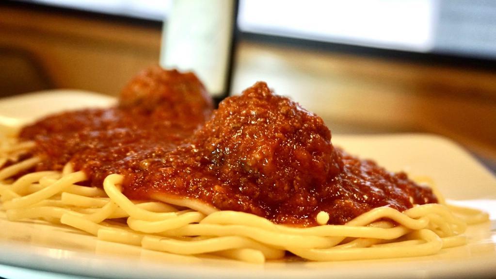 Spaghetti · Sorrento’s original meat sauce or marinara with fresh garlic and herbs over spaghetti.