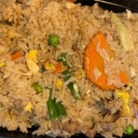 Beef Fried Rice · With assorted vegetables.