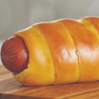 Pretzel Hot Dog · All Beef Hot Dog wrapped in pretzel dough.
