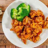 L 23. Orange Chicken · Hot and Spicy. We can alter the spiciness to your taste.