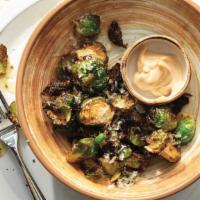 Crispy Brussel Sprouts · Glazed with balsamic and honey. 987 cal.