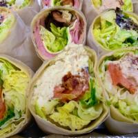 Crazy Veggie Wrap · Fresh grilled mushrooms, onions, peppers, melted provolone and American cheese, lettuce, tom...