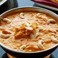 Korma · Cashew and onion. Served with rice.
