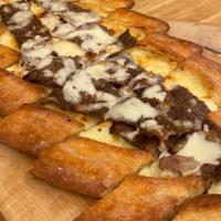 Doner Pide · Mozzarella Cheese, Doner and Daily Fresh Dough.