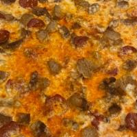 Meat Lovers Pizza · Red Sauce, Mozzarella, Meatball, Shawarma / Doner, Pepperoni and Daily Fresh Dough. Choice o...