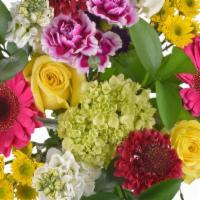 Debi Lilly Happy Bouquet · Fun and colorful bouquet sure to bring a smile to anyone's face. Flowers & colors may vary b...