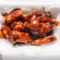 Buffalo Wings Platter · Your choice of sauce (Hot, Mild or BBQ) with blue cheese or ranch.