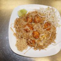 Pad Thai · Served with bean sprout, lime, and peanut.