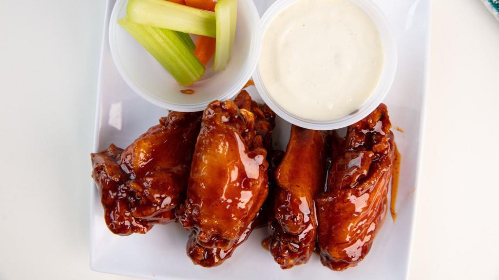Individual Wings (5 Pieces) · One blue cheese, up to one flavor.