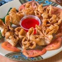 Crab Rangoon · Eight pieces. Fried cheese wonton.